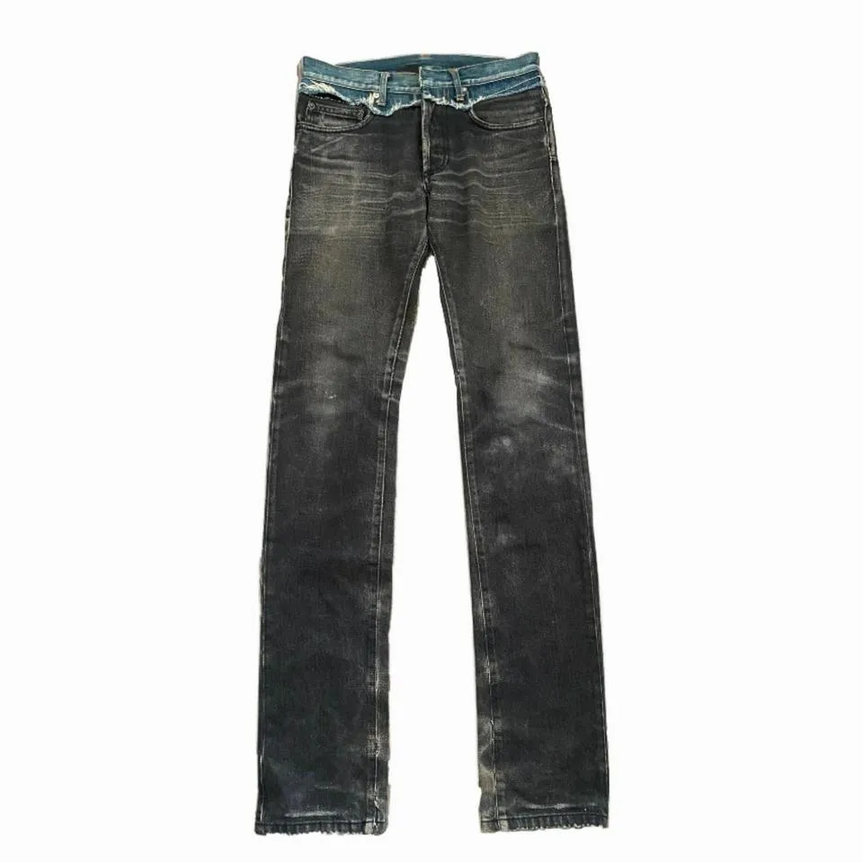 Dior Men's Black and Blue Jeans