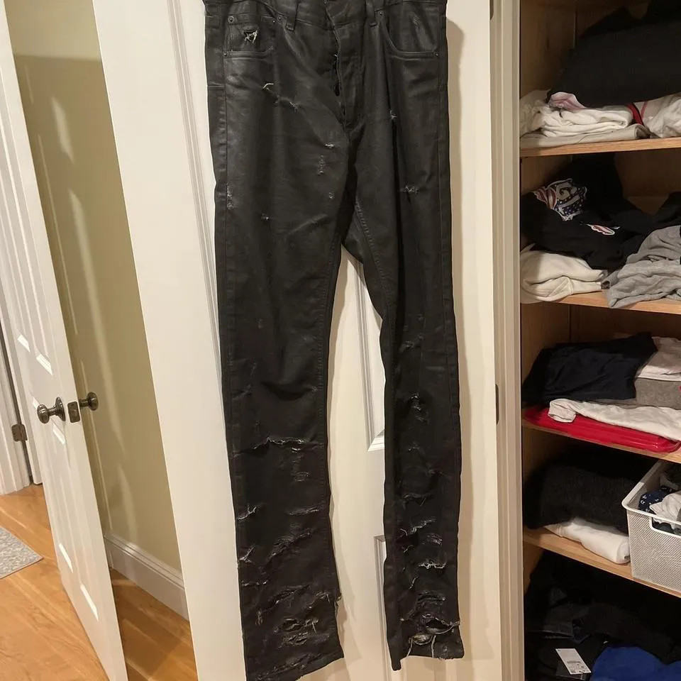 Dior Men's Black and White Jeans
