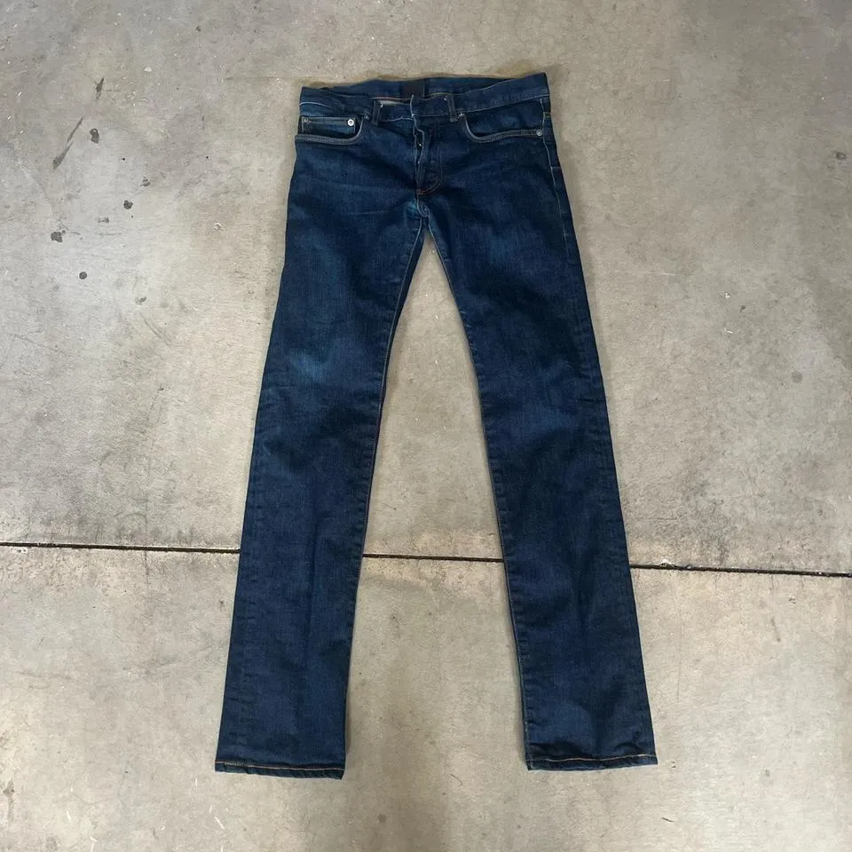 Dior Men's Navy and Gold Jeans