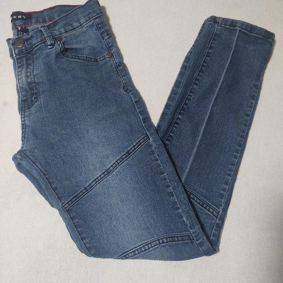 DKNY Men's Blue and Red Jeans