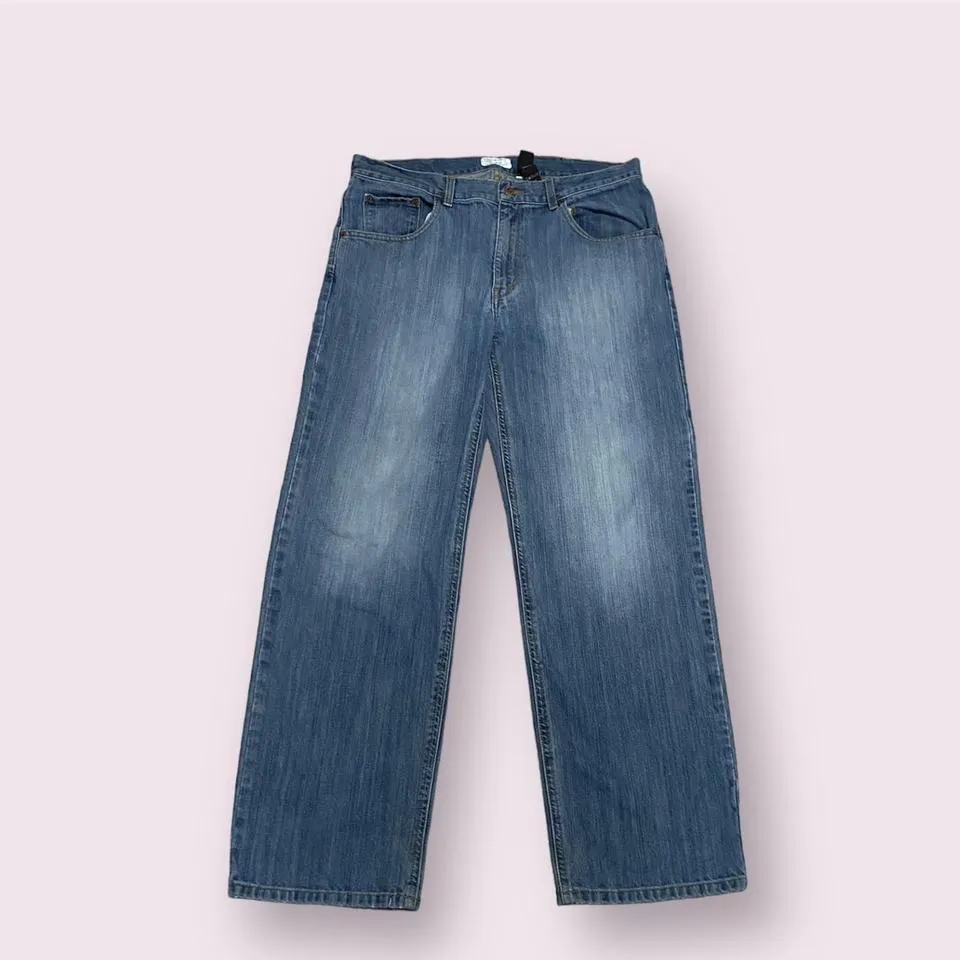 DKNY Men's Blue and Navy Jeans