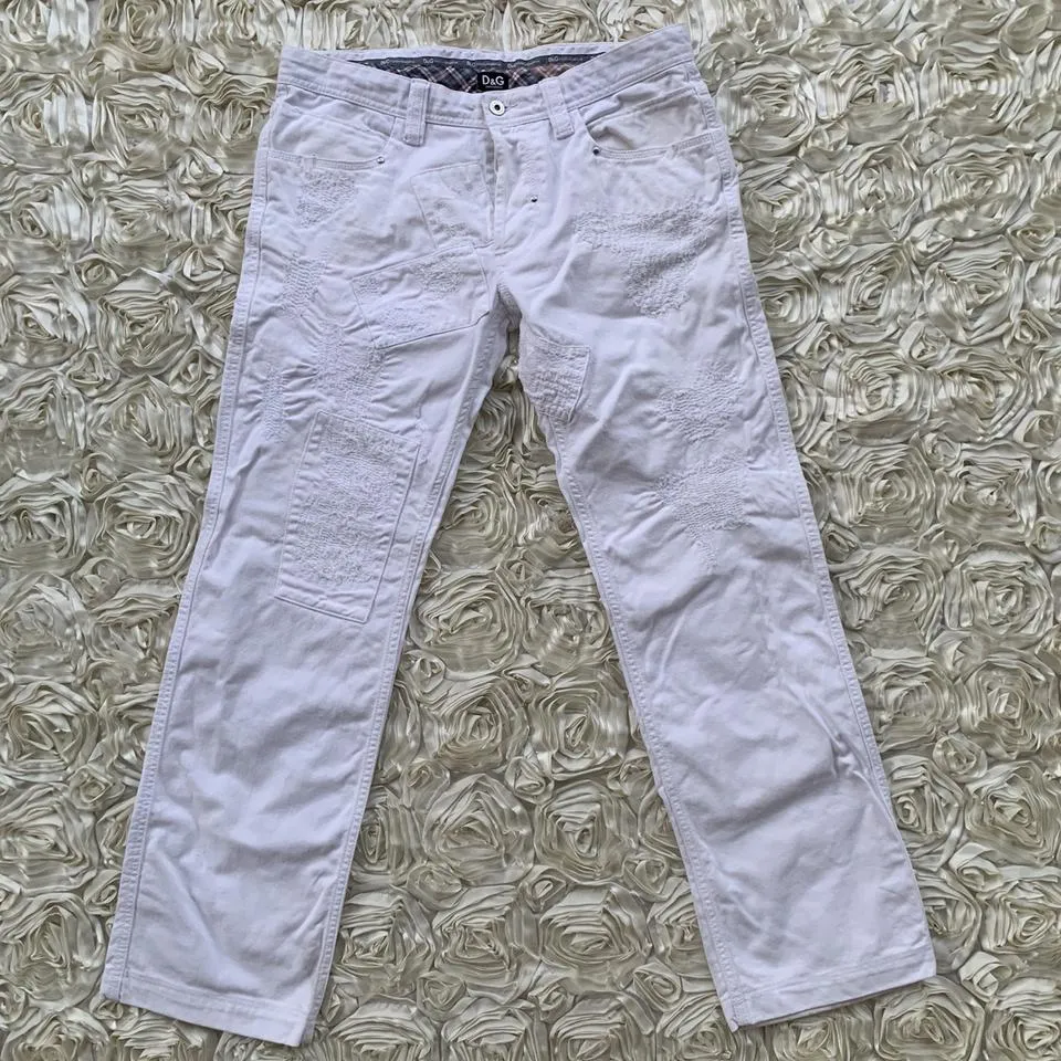 Dolce & Gabbana Men's White Jeans