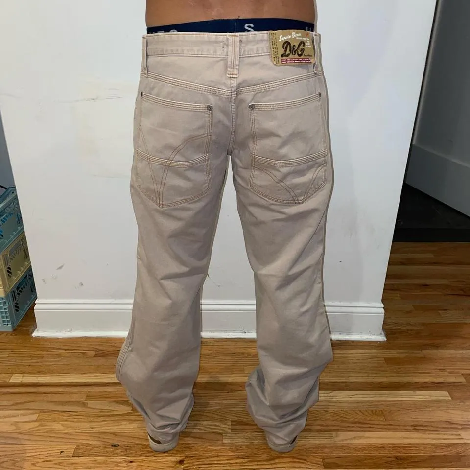 Dolce & Gabbana Men's Tan and Khaki Jeans