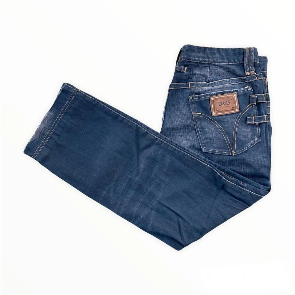 Dolce & Gabbana Men's Silver and Grey Jeans