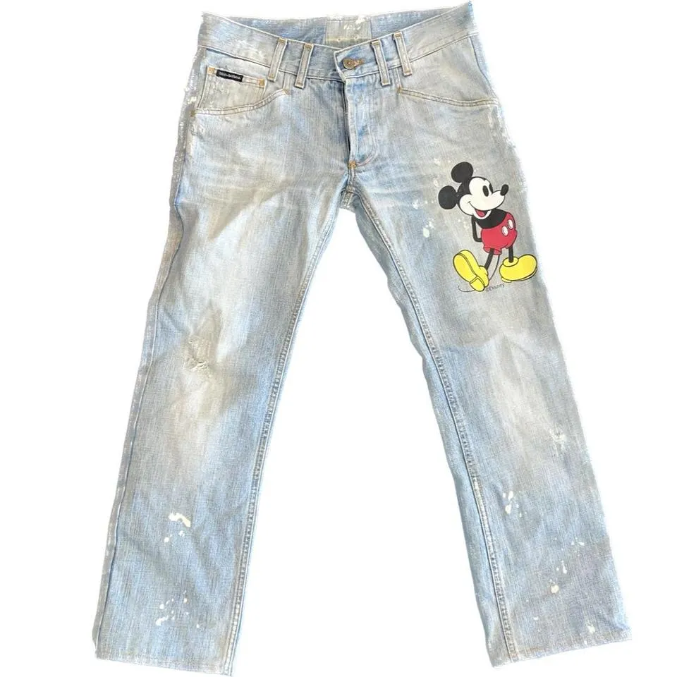 Dolce & Gabbana Men's Blue and Navy Jeans