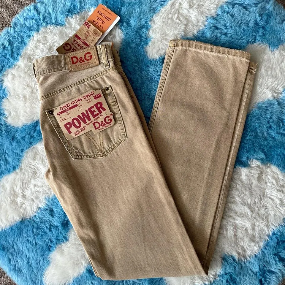 Dolce & Gabbana Men's Tan and Khaki Jeans