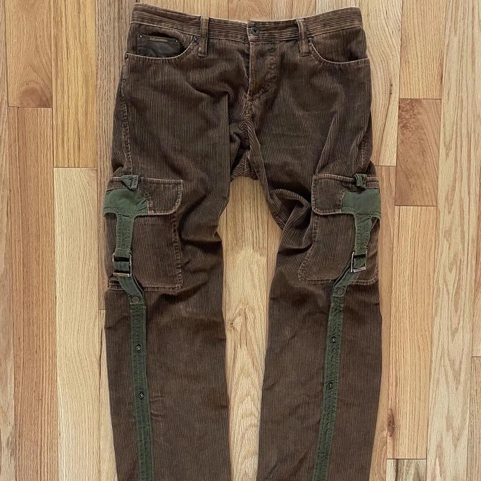 Dolce & Gabbana Men's Brown and Green Jeans