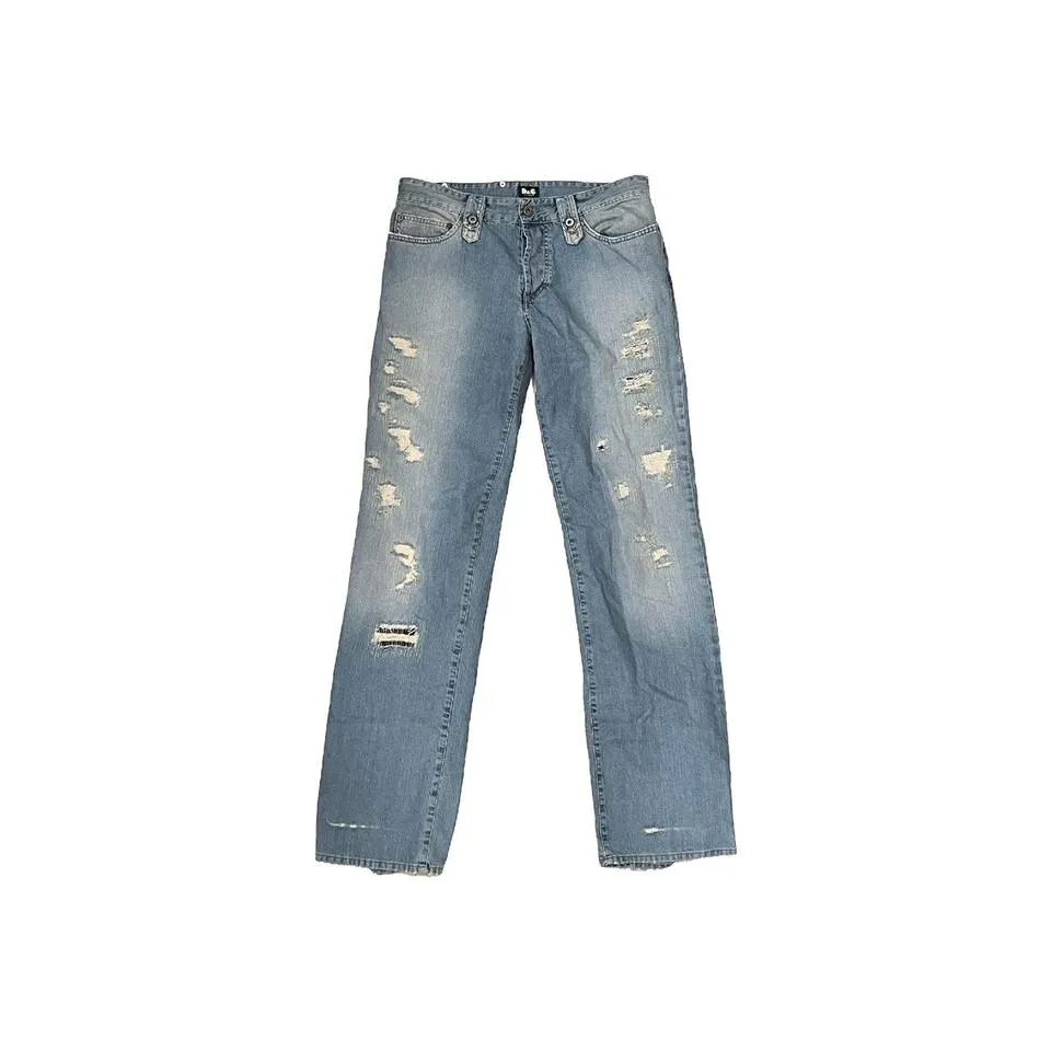 Dolce & Gabbana Men's Blue and White Jeans