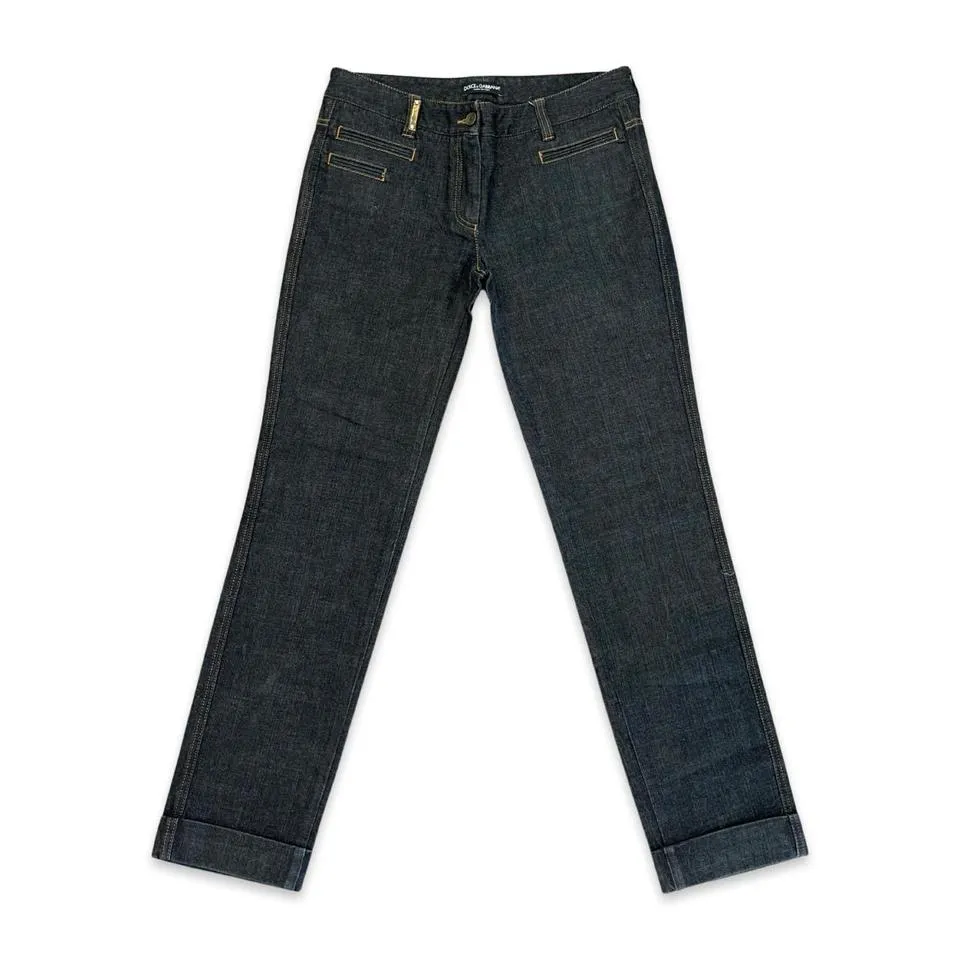 Dolce & Gabbana Men's Blue and Navy Jeans