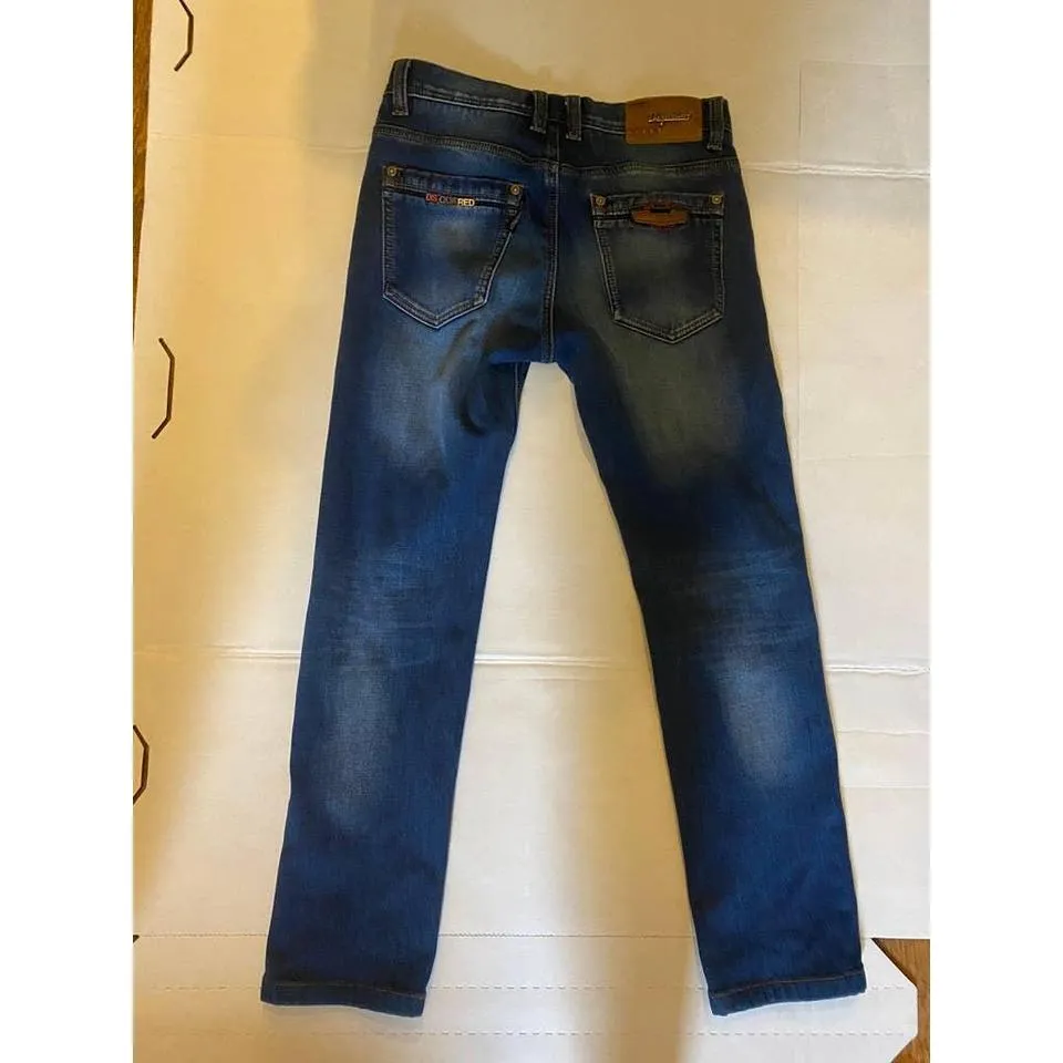 Dsquared2 Men's Blue and Red Jeans