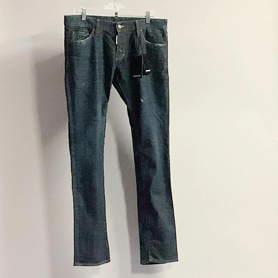 Dsquared2 Men's Blue and Orange Jeans