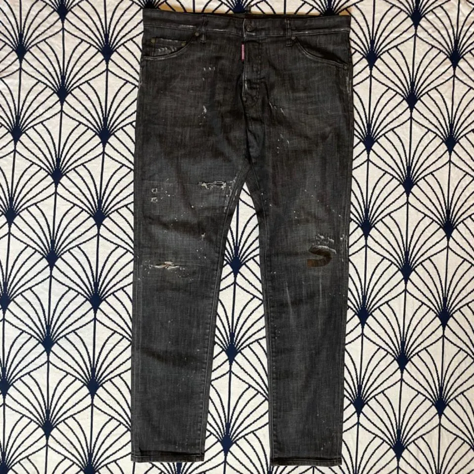 Dsquared2 Men's Black and Grey Jeans