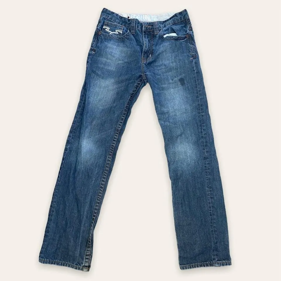 Ecko Unltd. Men's Blue and Navy Jeans