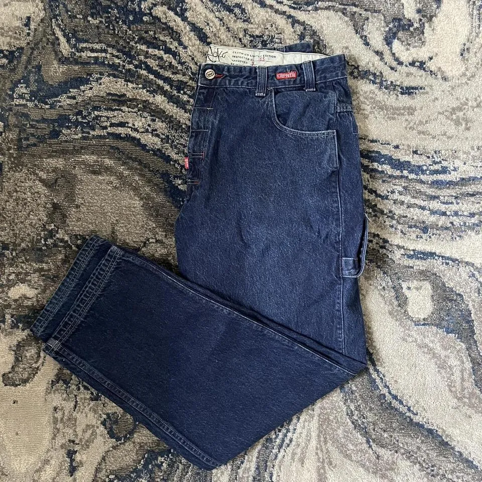 Ecko Unltd. Men's Navy and Red Jeans