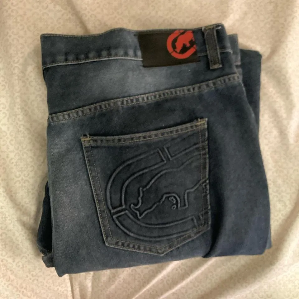 Ecko Unltd. Men's Navy and Black Jeans