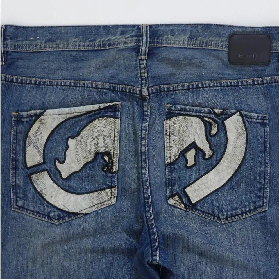 Ecko Unltd. Men's Blue and White Jeans