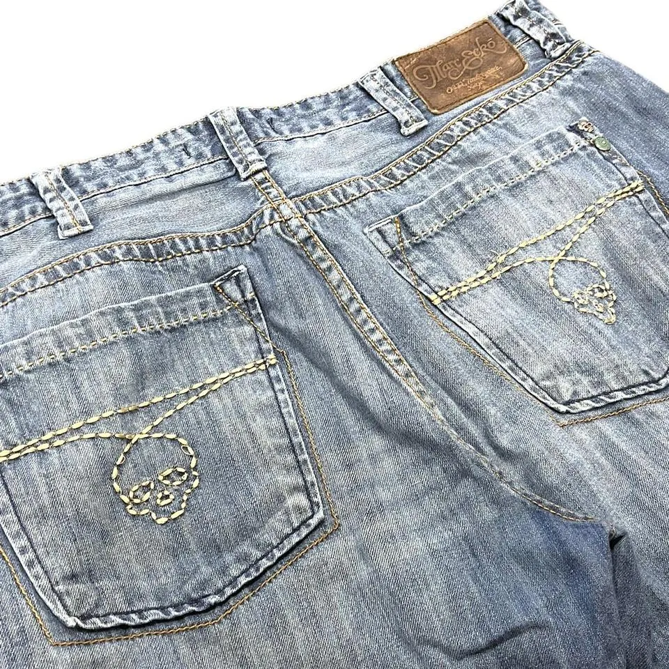 Ecko Unltd. Men's Blue and White Jeans