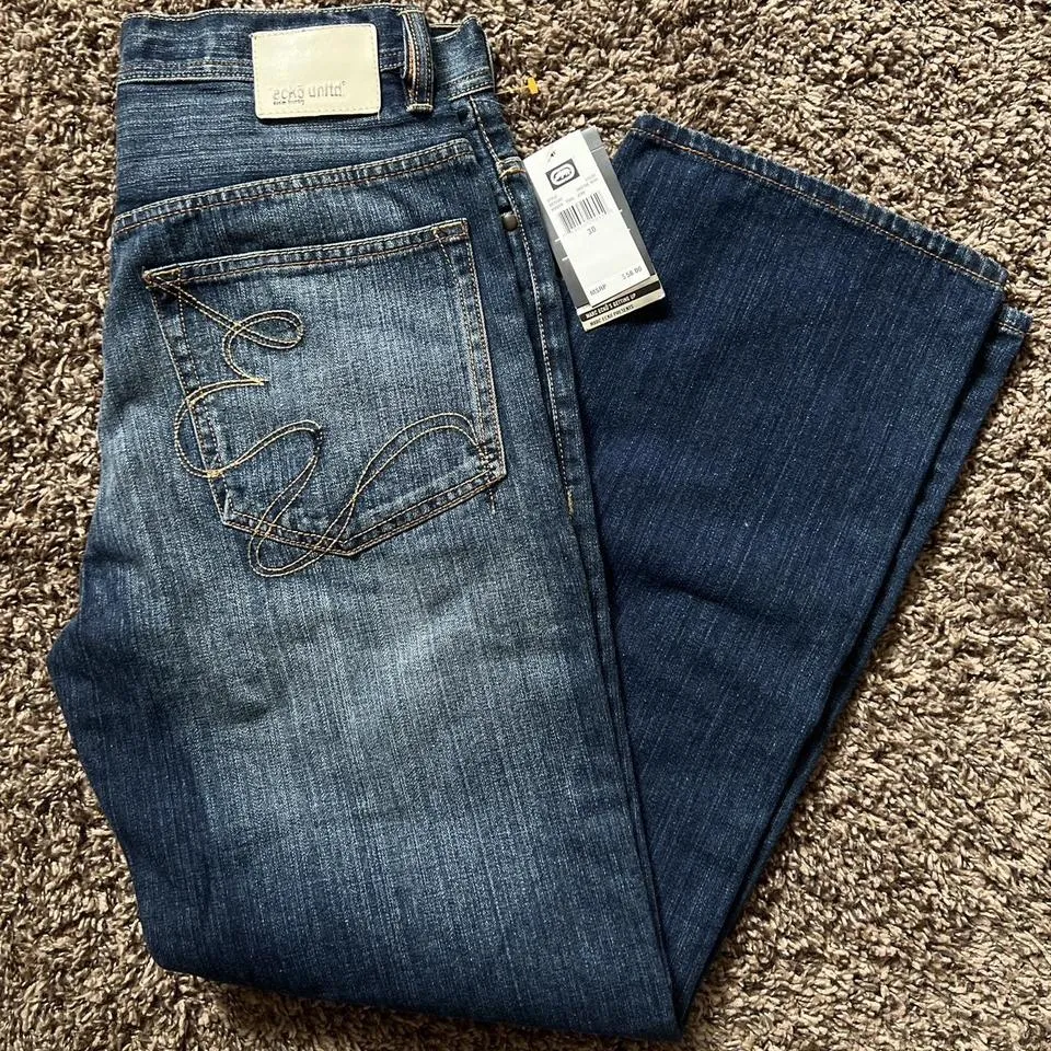 Ecko Unltd. Men's Blue and Navy Jeans