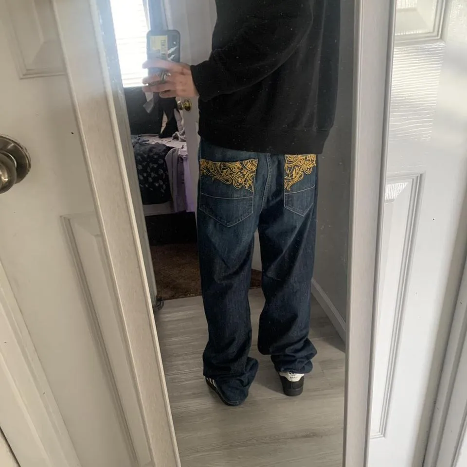 Ecko Unltd. Men's Blue and Navy Jeans