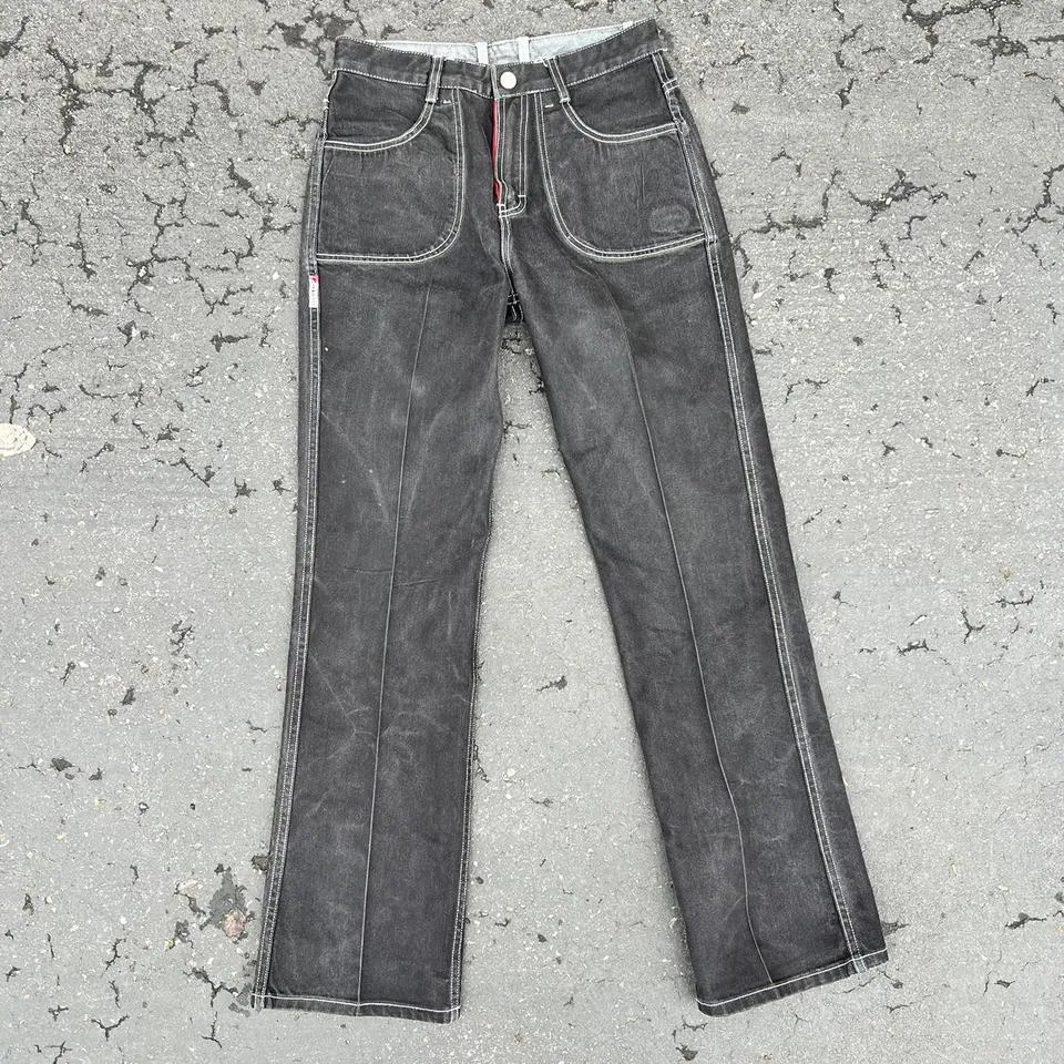 Ecko Unltd. Men's Black and Silver Jeans