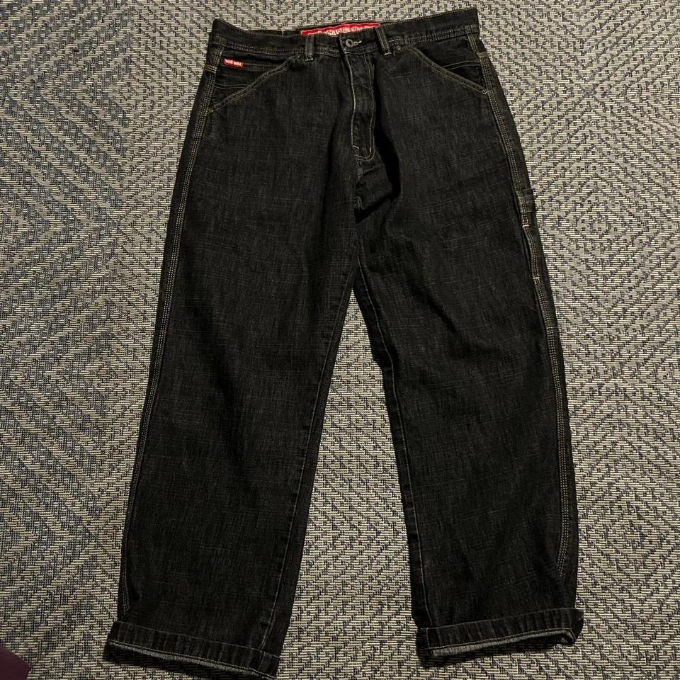 Ecko Unltd. Men's Black and Grey Jeans