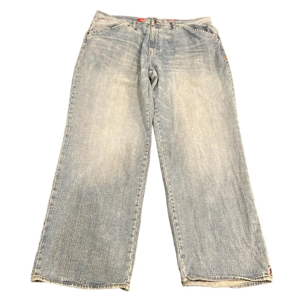Ecko Unltd. Men's Blue and Grey Jeans