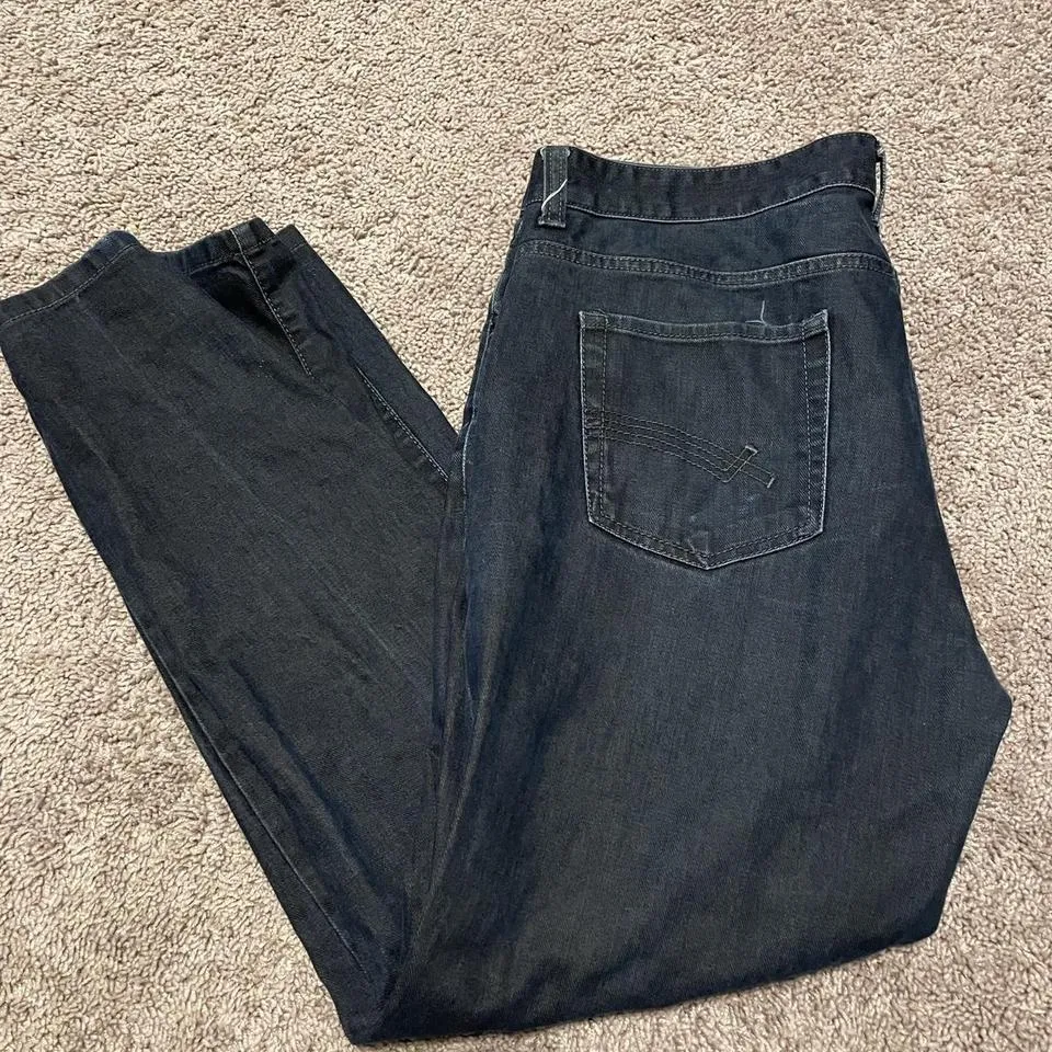 Ecko Unltd. Men's Navy and Black Jeans