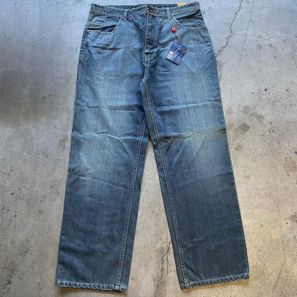Ecko Unltd. Men's Blue and Green Jeans