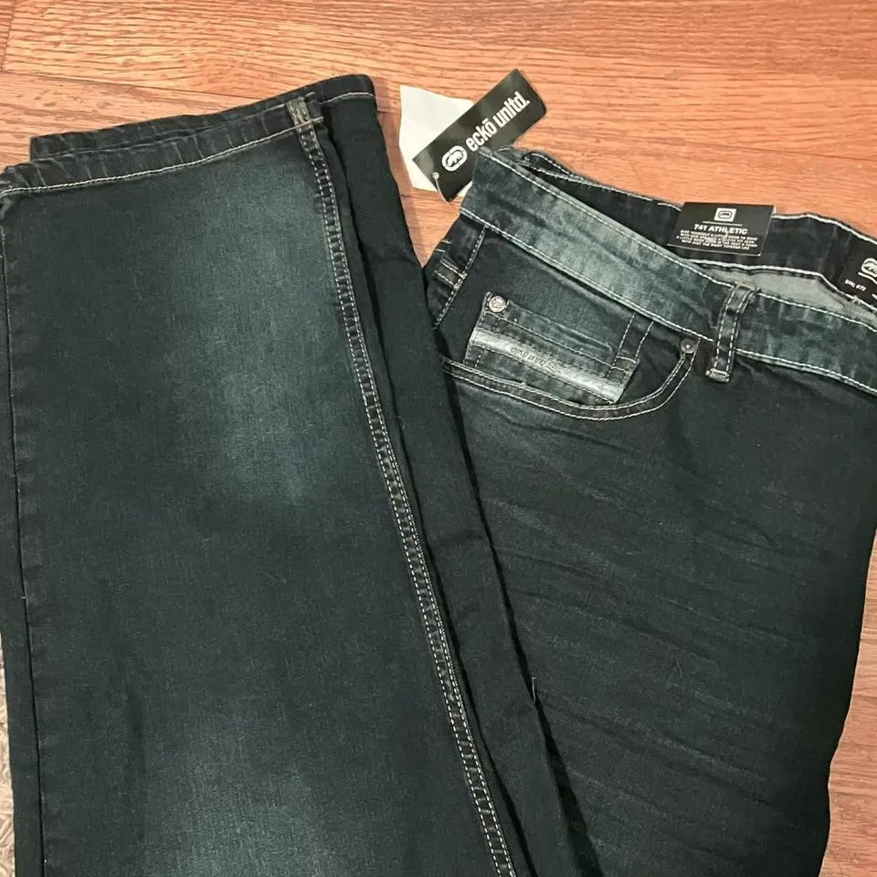 Ecko Unltd. Men's Blue and Navy Jeans