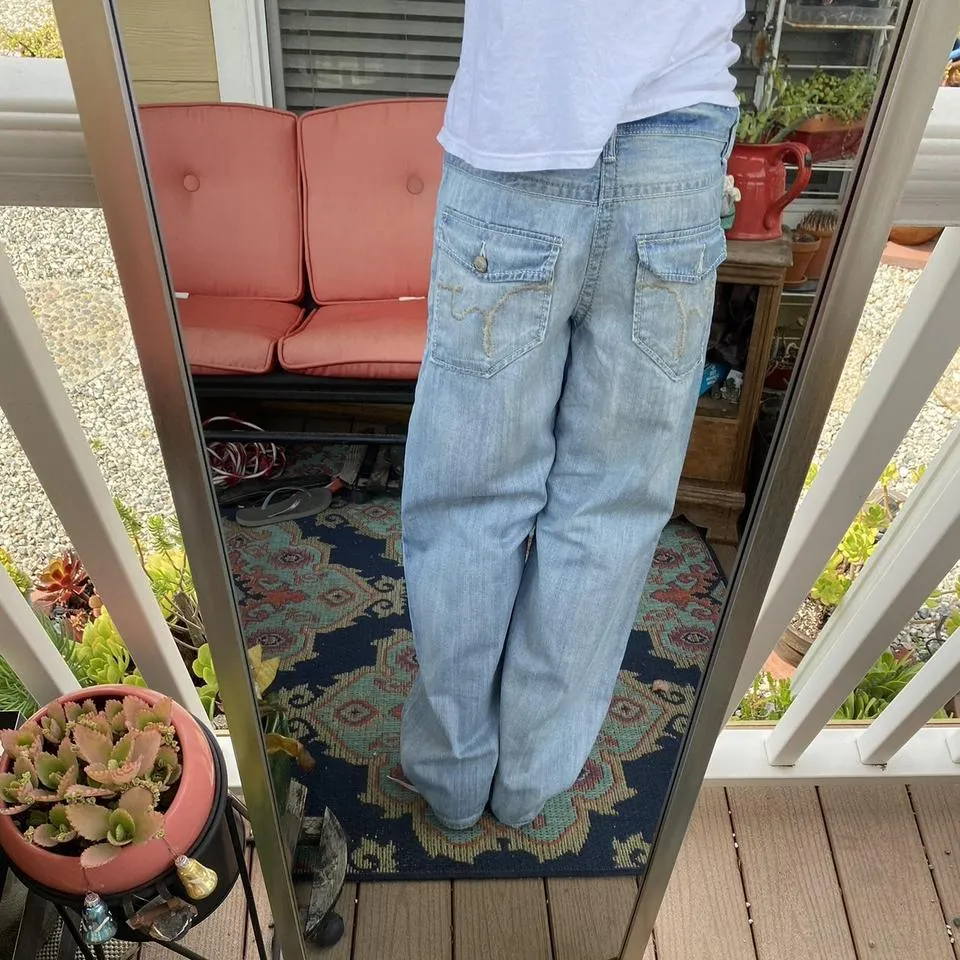 Ecko Unltd. Men's Blue and White Jeans
