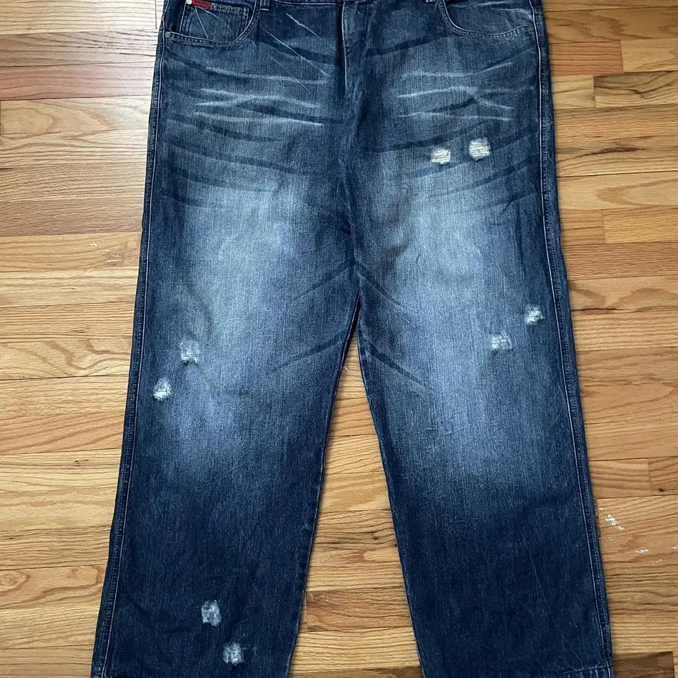 Ecko Unltd. Men's Navy and Blue Jeans