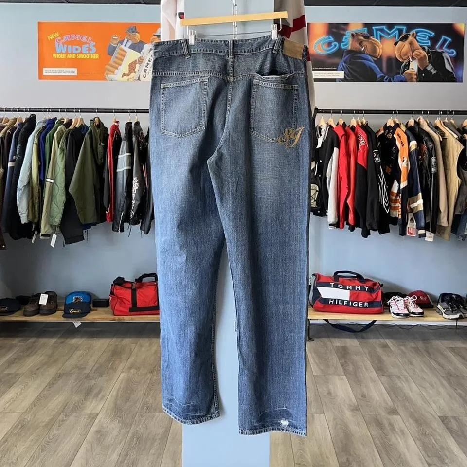 Ecko Unltd. Men's Navy and Blue Jeans