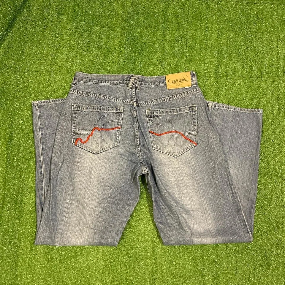 Ecko Unltd. Men's Blue and White Jeans