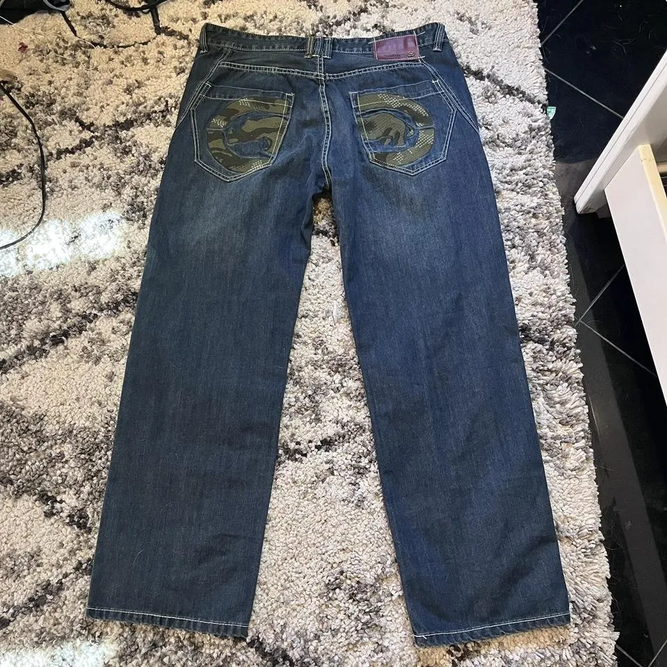 Ecko Unltd. Men's Khaki and Navy Jeans