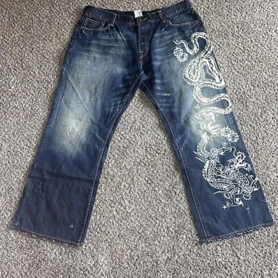 Ed Hardy Men's Navy Jeans