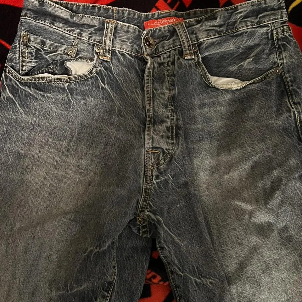 Ed Hardy Men's Blue Jeans