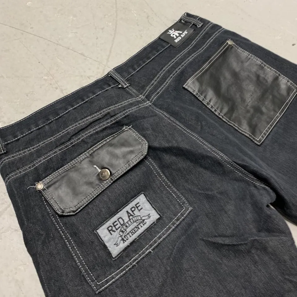 Ed Hardy Men's Black and Grey Jeans