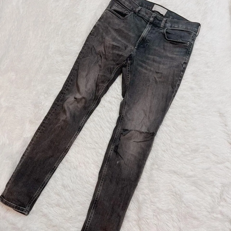 Everlane Men's Black and Grey Jeans