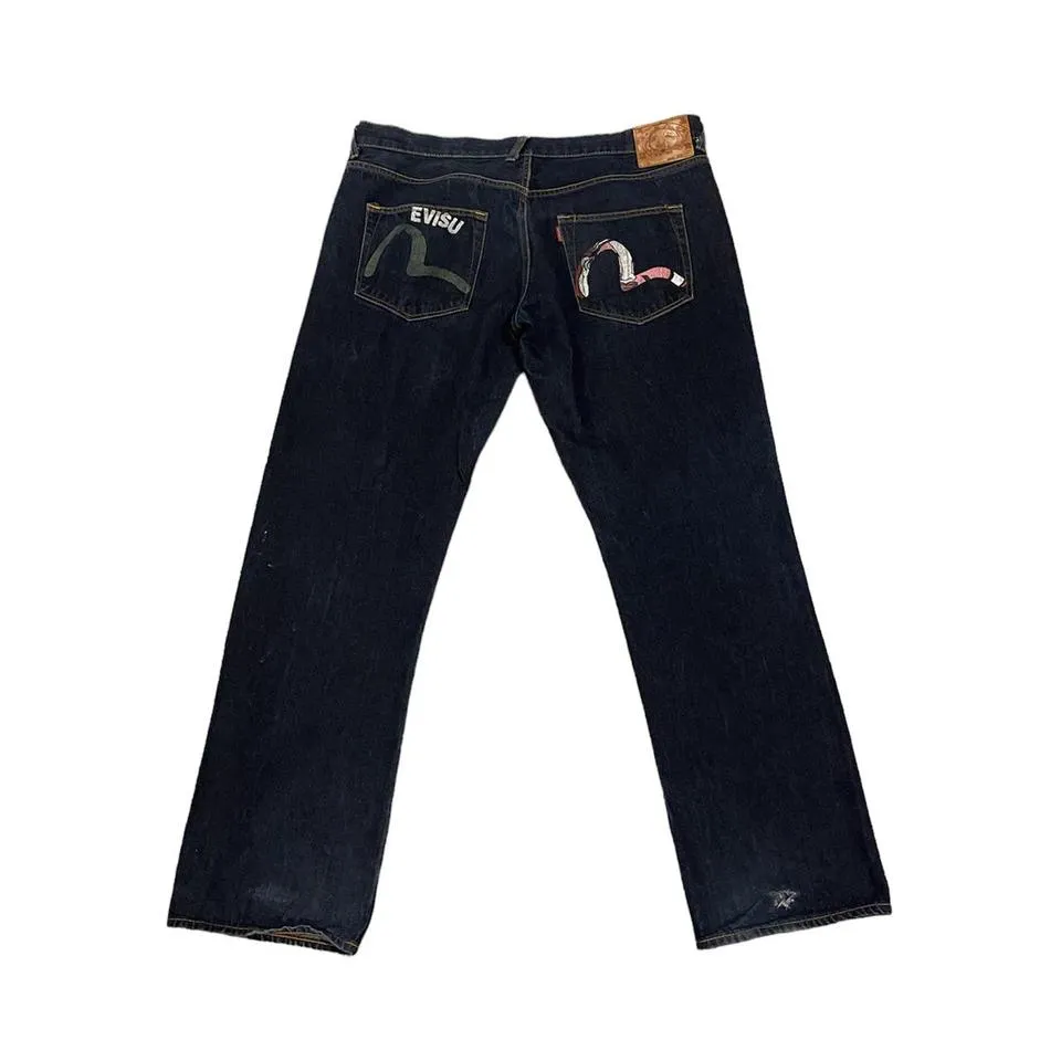 Evisu Men's Navy Jeans