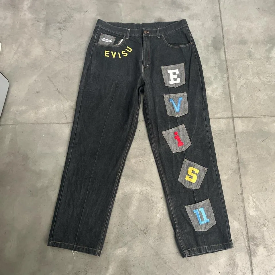 Evisu Men's Black Jeans