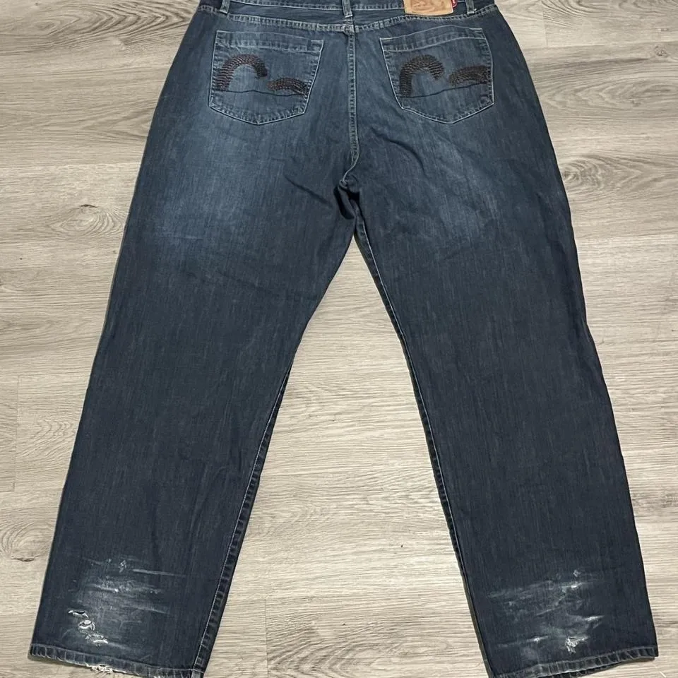 Evisu Men's Navy Jeans