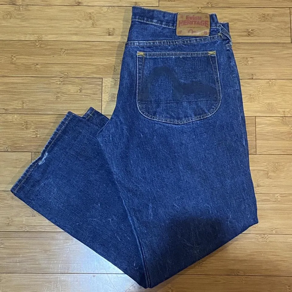 Evisu Men's Navy Jeans