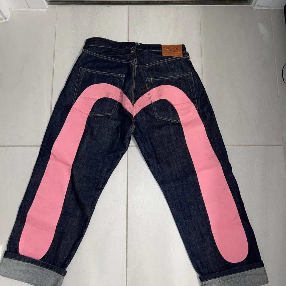 Evisu Men's Pink Jeans