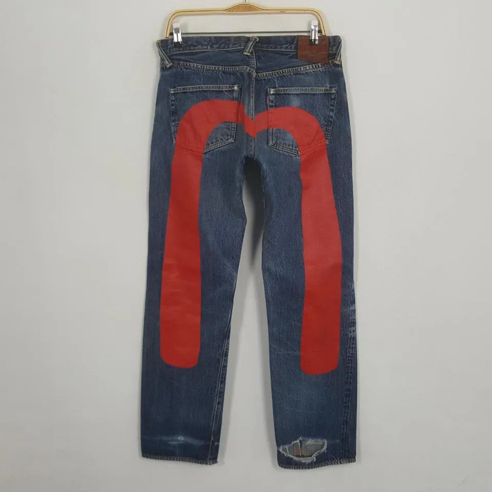 Evisu Men's Navy Jeans