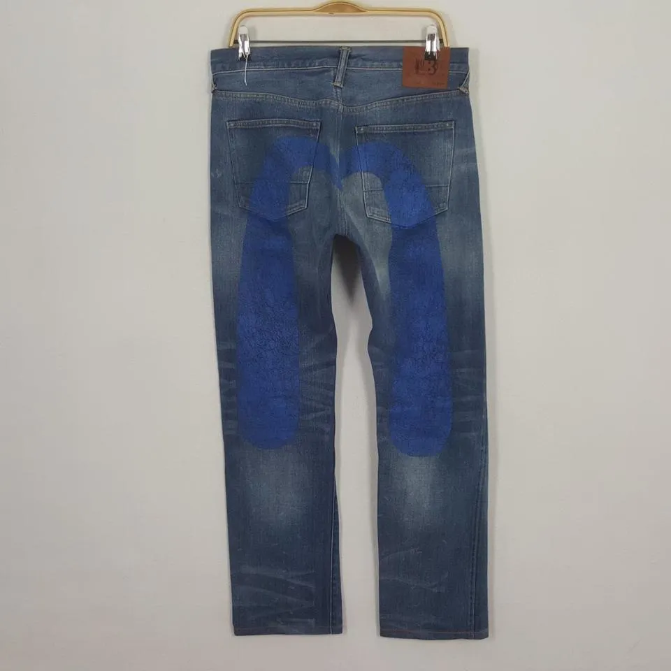 Evisu Men's Navy Jeans