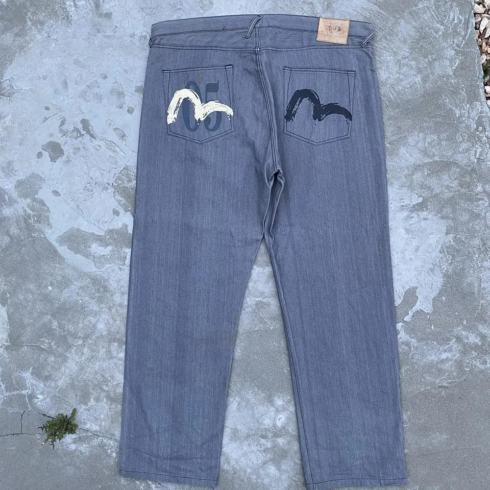Evisu Men's Grey Jeans