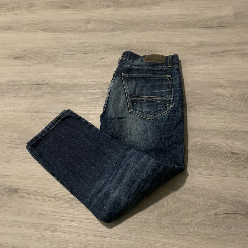 Express Men's Blue and Navy Jeans