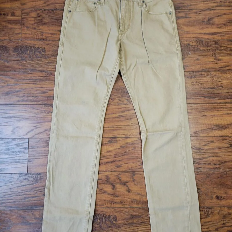 Express Men's Tan and Cream Jeans