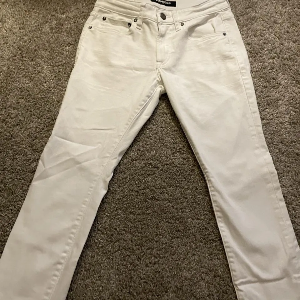 Express Men's White Jeans