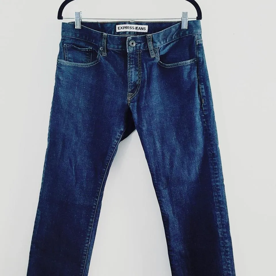 Express Men's Navy Jeans